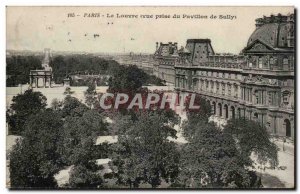 Paris Old Postcard The Louvre (view taken from Sully pavilion)