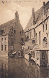 Belgium Bruges Hopital Saint-Jean Facade donnant sur le canal 1908