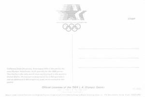 Los Angeles 1984 Olympics - California