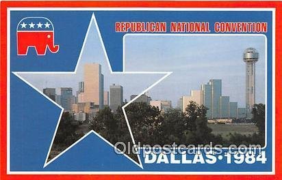 Republican National Convention Dallas, Texas 1984 Political Unused 