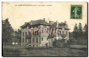 Old Postcard Paimpont Forges The chalet