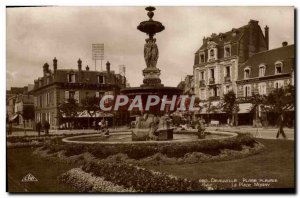 Old Postcard Deauville flowered beach Place Morny