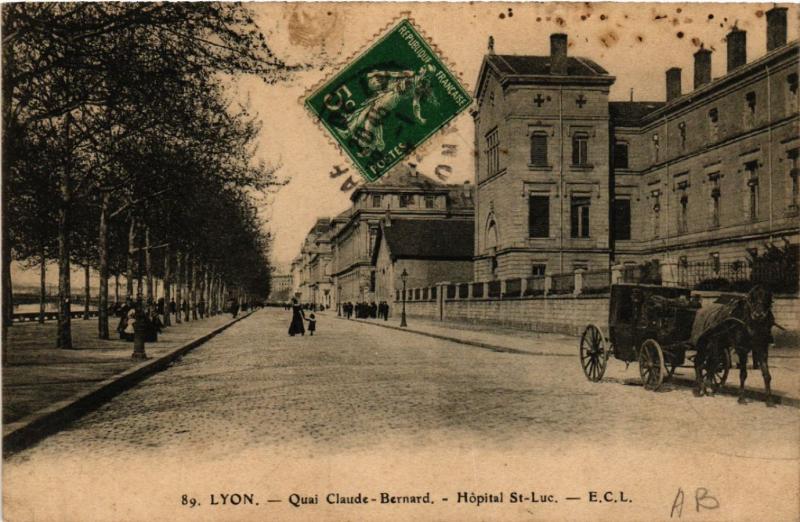 CPA LYON-Quai Claude-BERNARD Hopital St-Luc (426515)