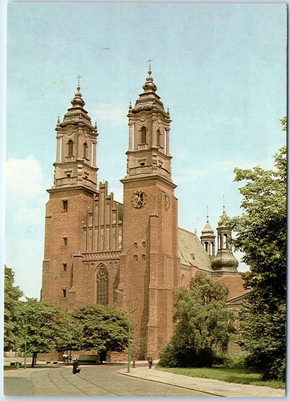c1970s Poznan Poland Bazylika archikatedralna Gothic Cathedral Chrome 4x6 PC M20