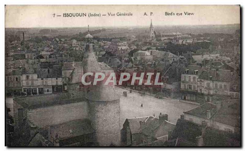 Old Postcard General view Issoudun
