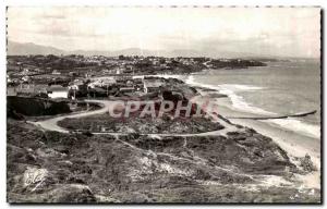 Postcard Old Bidart Vue Generale de la Plage Basically the Spanish mountains