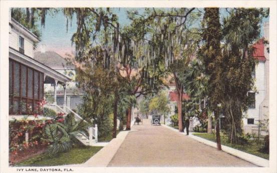 Florida Daytona Ivy Lane Street Scene 1921