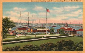 Vintage Postcard Government Landing Newport Harbor Rhode Island H.B. Settle Pub.