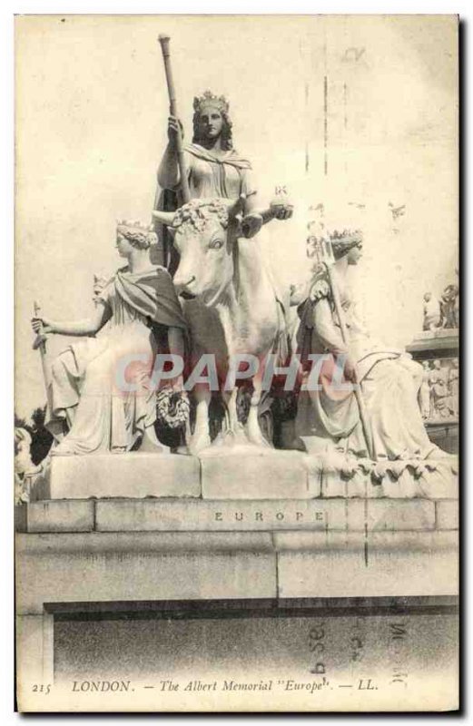 Old Postcard London The Albert Memorial Europe