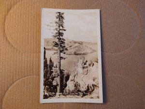 1934 Crater Lake, Oregon RPPC Real Photo Postcard