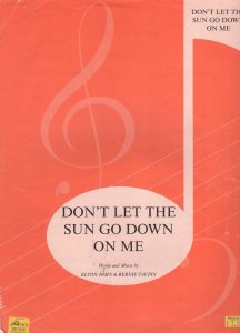 Dont Let The Sun Go Down On Me Owner Marked Rare Sheet Music