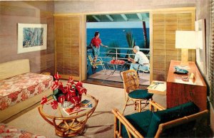 Postcard 1950s Hawaii Kailua Kona Inn Interior occupational HI24-3343