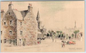 GLASGOW, SCOTLAND  Artist Andrew Allen PROVAND'S LORDSHIP Oldest House  Postcard