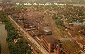 Birdseye Factory Industry US Rubber Co Eau Claire Wisconsin Postcard 21-805