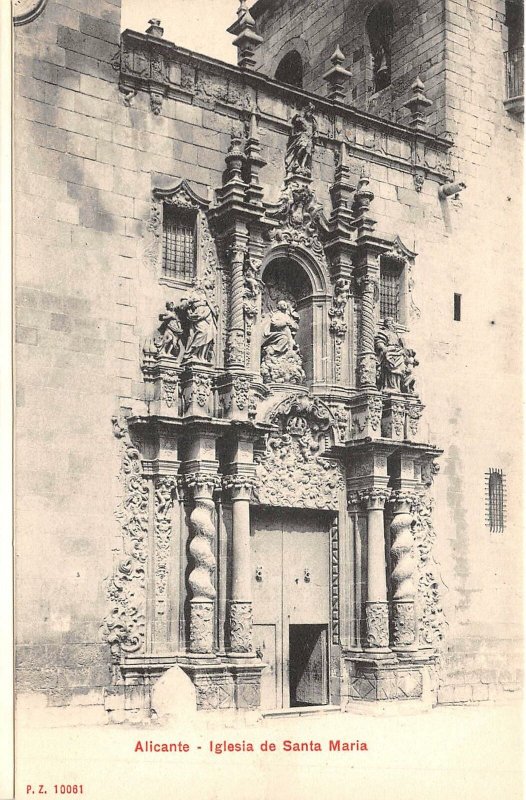 uk42871 iglesia de santa maria alicante spain