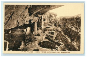 c1920's Cliff Palace Mesa Verde National Park Mancos Colorado CO Postcard 