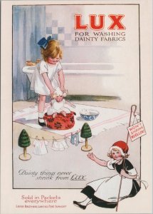 Advertising Postcard -Robert Opie, Lux Soap Flakes, Childhood Series Ref.RR16712