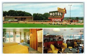 FULTON, KY ~  PARK TERRACE Motel & Restaurant c1950s Cars Multiview Postcard