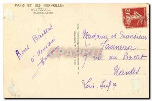 Old Postcard Paris and La Madeleine Wonders