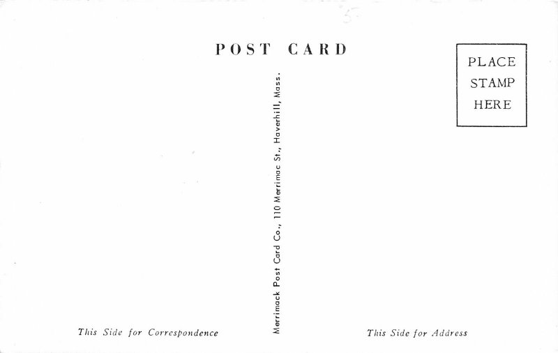H16/ Millersville Pennsylvania Postcard c40s U.S. Post Office Building