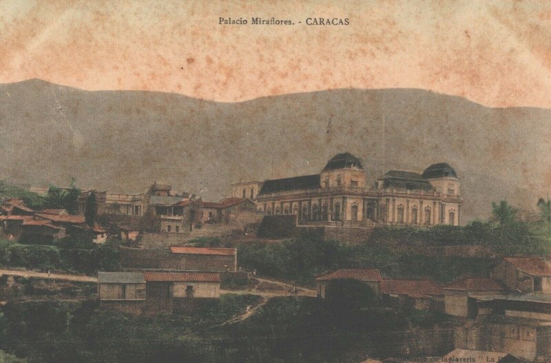 Venezuela Caracas Palacio Miraflores Vintage Postcard 04.17