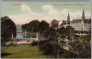 Düsseldorf Königsallee Stadtgraben 1907 German City View Postcard H83