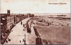 England Fort Crescent Cliftonville Vintage Postcard C136