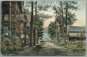 SILVER LAKE NY WESLEY AVENUE ASSEMBLY ANTIQUE POSTCARD