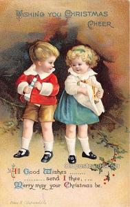 Christmas  Ellen H Clapsaddle, Series 1890 Writing on back 