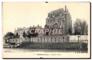 Old Postcard Chateauroux Chateau Raoul