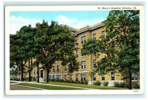 St. Mary's Hospital Streator IL Illinois Postcard (S24)