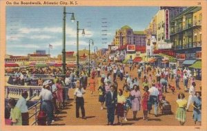 New Jersey Atlantic City Onthe Boardwalk 1955