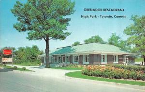 HIGH PARK, Toronto Canada  GRENADIER RESTAURANT  Roadside  Chrome Postcard