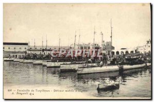 Old Postcard Boat War Squadron of destroyers Defense Mobile & # 39Algerie