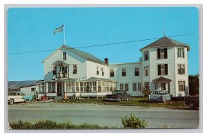 Cte Gaspe Nord Quebec Canada Hotel Chateau Enr'g Postcard Old Cars