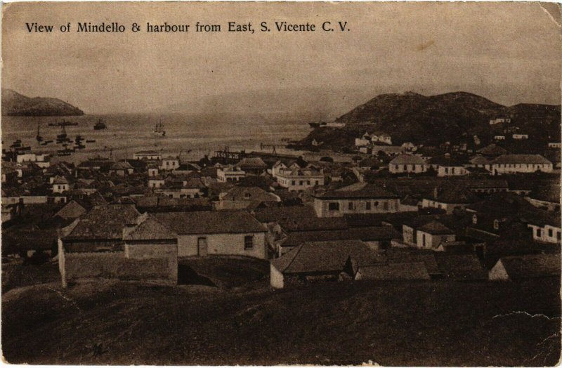 PC CPA CAPE VERDE / PORTUGAL, S. VICENTE, HARBOUR, Vintage Postcard (b21710)