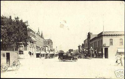 Luverne, Minn., Main St. East from Cedar, Car 1924 RPPC