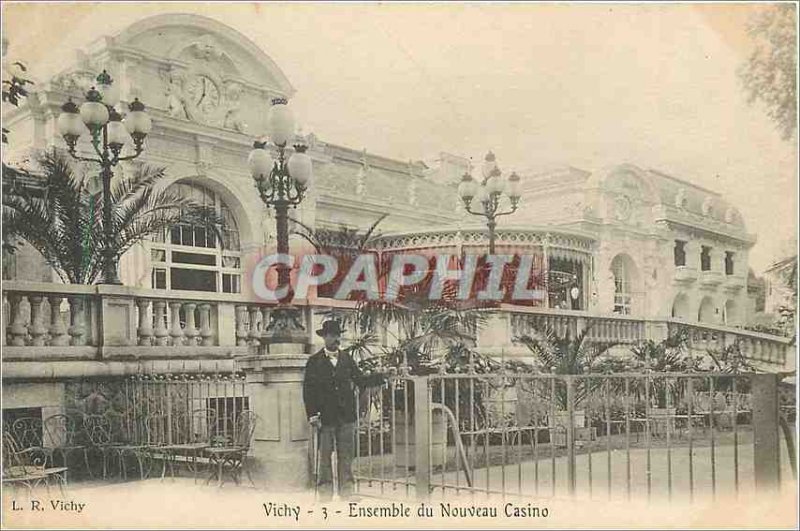Postcard Old Vichy New Casino Package (card 1900)
