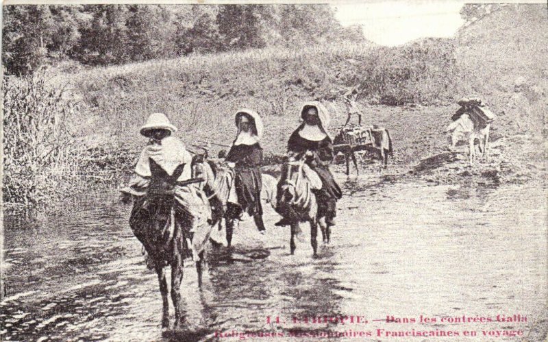 PC ETHIOPIA, DANS LES CONTRÉES GALLA, Vintage Postcard (B41194)