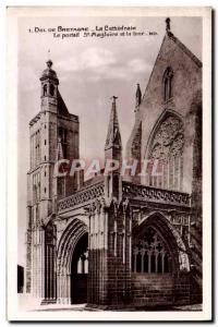 Old Postcard Dol De Bretagne La Cathedrale St Magloire gate and tower