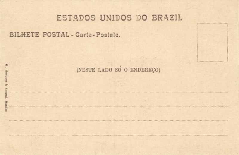 brazil, MANAOS MANAUS, A Borracha no Amazonas, Beneficiamento (1905) Postcard