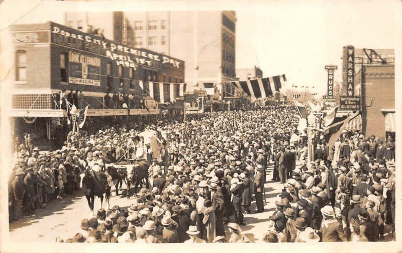 RPPC DODGE CITY ARIZONA PREMIERE DAY PREXY STAMPS REAL PHOTO POSTCARD 1939