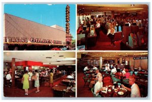 c1960's Golden Gate Casino Multiview Scene Las Vegas NV Unposted People Postcard