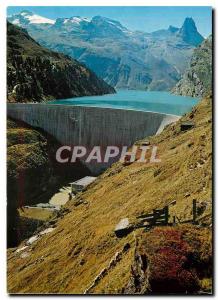 Modern Postcard Vals Zervreila Dam began Zervreilahorn