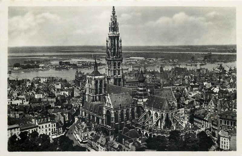 Belgium Anvers Antwerpen Panorama du Torengebouw photo postcard