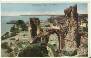 Sussex Postcard - The Castle Ruins - Hastings - Ref TZ9166