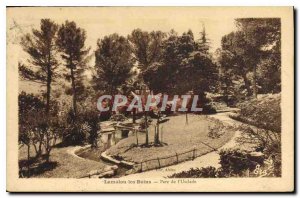 Old Postcard Lamalou Baths Park Usclade