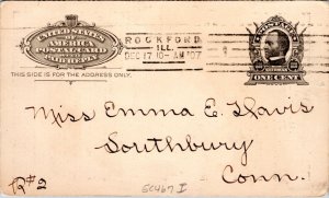 US Postal Card 1c Sherman advert Buckbee's Seed Farm Rockford IL