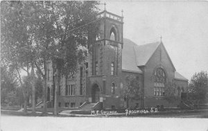 Brooklings South Dakota ME Church 1907 RPPC Photo Postcard 20-583