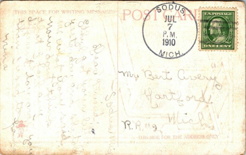 Postcard Success Series Never Get Side-Tracked Said The Latawana Railroad~132636 